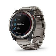 Carica l&#39;immagine nel visualizzatore di Gallery, Smartwatch Garmin Quatix 7X Sapphire Solar GPS Multisport Nautico Cardio Titanio Cinturino Titanium
