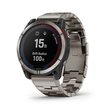 Carica l&#39;immagine nel visualizzatore di Gallery, Smartwatch Garmin Quatix 7X Sapphire Solar GPS Multisport Nautico Cardio Titanio Cinturino Titanium
