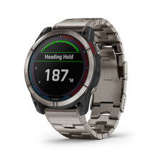Carica l&#39;immagine nel visualizzatore di Gallery, Smartwatch Garmin Quatix 7X Sapphire Solar GPS Multisport Nautico Cardio Titanio Cinturino Titanium
