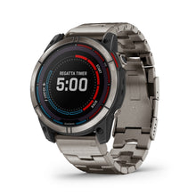 Carica l&#39;immagine nel visualizzatore di Gallery, Smartwatch Garmin Quatix 7X Sapphire Solar GPS Multisport Nautico Cardio Titanio Cinturino Titanium

