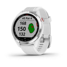 Carica l&#39;immagine nel visualizzatore di Gallery, Smartwatch Garmin Approach S42 Golf GPS Argento Silicone Bianco

