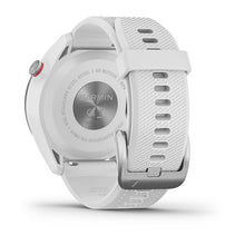 Carica l&#39;immagine nel visualizzatore di Gallery, Smartwatch Garmin Approach S42 Golf GPS Argento Silicone Bianco
