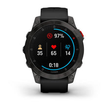 Load image into Gallery viewer, Garmin Epix Gen 2 GPS Multisport Outdoor Cardio Sapphire Black Titanium Silicone Strap Smartwatch
