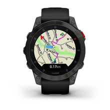 Carica l&#39;immagine nel visualizzatore di Gallery, Smartwatch Garmin Epix Gen 2 GPS Multisport Outdoor Cardio Sapphire Black Titanium Cinturino Silicone
