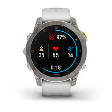 Carica l&#39;immagine nel visualizzatore di Gallery, Smartwatch Garmin Epix Gen 2 GPS Multisport Outdoor Cardio Sapphire White Titanium Cinturino Silicone

