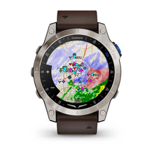 Load image into Gallery viewer, Garmin D2 Mach 1 Aviator GPS Multisport Outdoor Cardio Sapphire Smartwatch Brown Oxford Leather Strap
