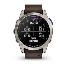Load image into Gallery viewer, Garmin D2 Mach 1 Aviator GPS Multisport Outdoor Cardio Sapphire Smartwatch Brown Oxford Leather Strap
