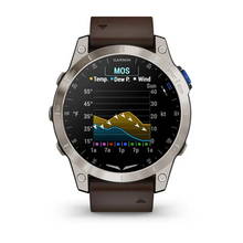 Load image into Gallery viewer, Garmin D2 Mach 1 Aviator GPS Multisport Outdoor Cardio Sapphire Smartwatch Brown Oxford Leather Strap
