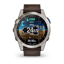 Load image into Gallery viewer, Garmin D2 Mach 1 Aviator GPS Multisport Outdoor Cardio Sapphire Smartwatch Brown Oxford Leather Strap
