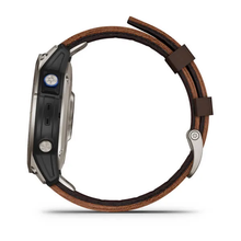 Load image into Gallery viewer, Garmin D2 Mach 1 Aviator GPS Multisport Outdoor Cardio Sapphire Smartwatch Brown Oxford Leather Strap
