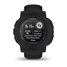Load image into Gallery viewer, Garmin Instinct 2 Solar Tactical GPS Outdoor Multisport Smartwatch Military Tactical Functions Cardio Black
