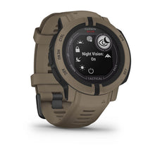 Carica l&#39;immagine nel visualizzatore di Gallery, Smartwatch Garmin Instinct 2 Solar Tactical GPS Outdoor Multisport Funzioni Tattiche Militari Cardio Coyote Tan
