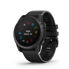 Carica l&#39;immagine nel visualizzatore di Gallery, Smartwatch Garmin Tactix 7 GPS Multisport Tattico Premium Cardio Titanio Cinturino Silicone Nero
