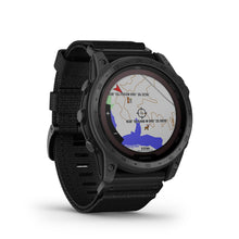 Carica l&#39;immagine nel visualizzatore di Gallery, Smartwatch Garmin Tactix 7 Pro Solar GPS Multisport Tattico Premium Cardio Titanio Cinturino Nylon Nero
