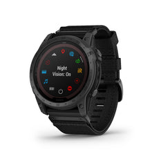 Carica l&#39;immagine nel visualizzatore di Gallery, Smartwatch Garmin Tactix 7 Pro Solar GPS Multisport Tattico Premium Cardio Titanio Cinturino Nylon Nero
