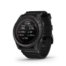 Load image into Gallery viewer, Garmin Tactix 7 Pro Ballistics Solar Smartwatch GPS Multisport Tactical Premium Cardio Titanium Black Nylon Strap
