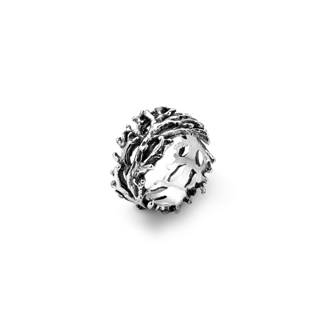 Giovanni Raspini Ring in 925 Coral Silver 07902