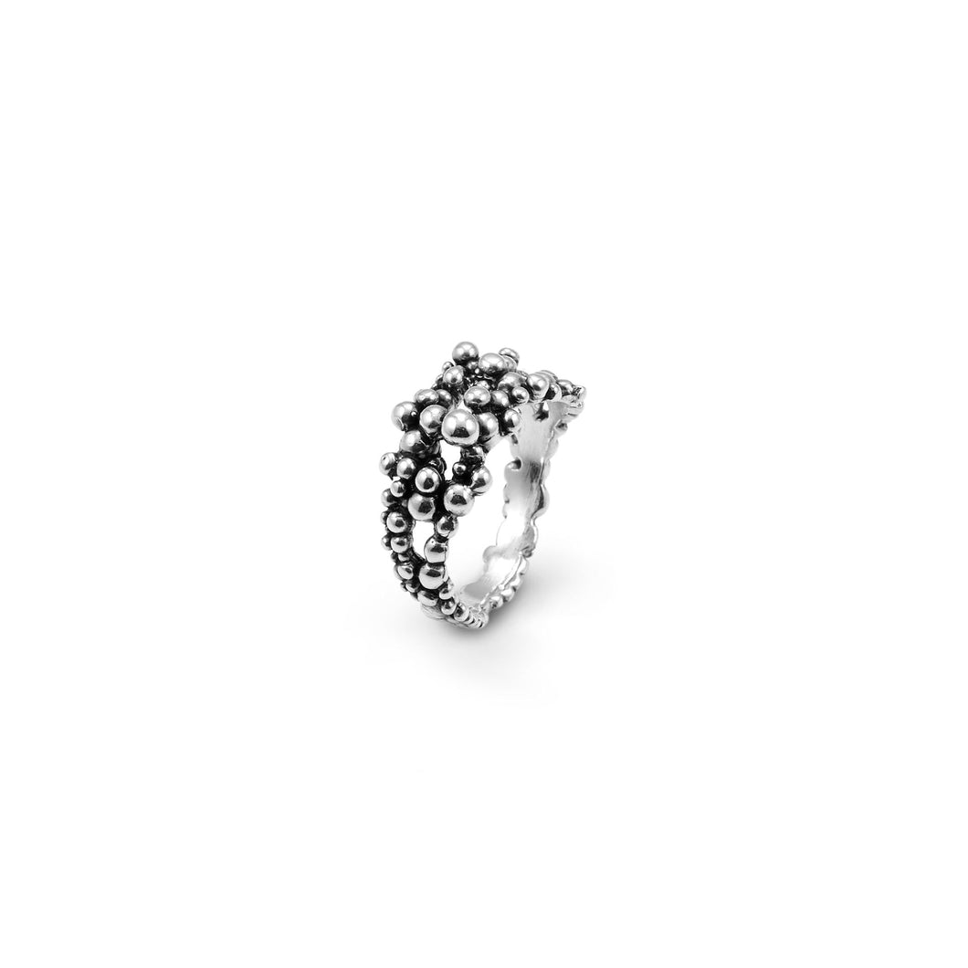 Giovanni Raspini Ring in 925 Silver Small Perlage 09533