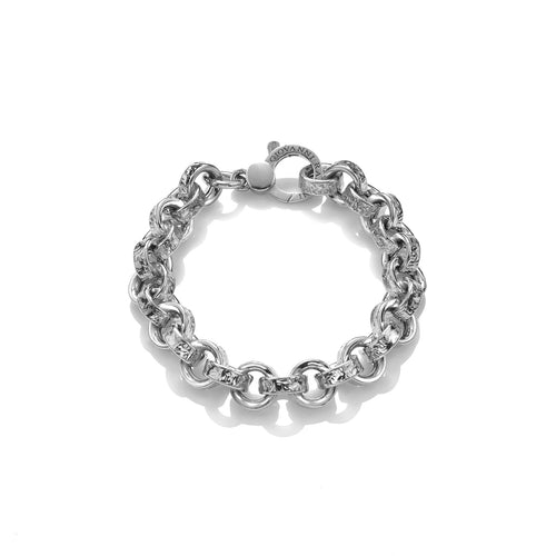 Bracciale Giovanni Raspini in Argento 925 Rolò Martellato 10509