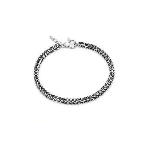 Bracciale Giovanni Raspini in Argento 925 treccia quadra