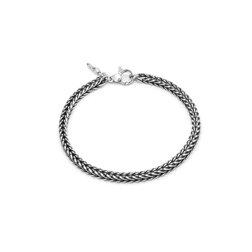 Bracciale Giovanni Raspini in Argento 925 treccia quadra