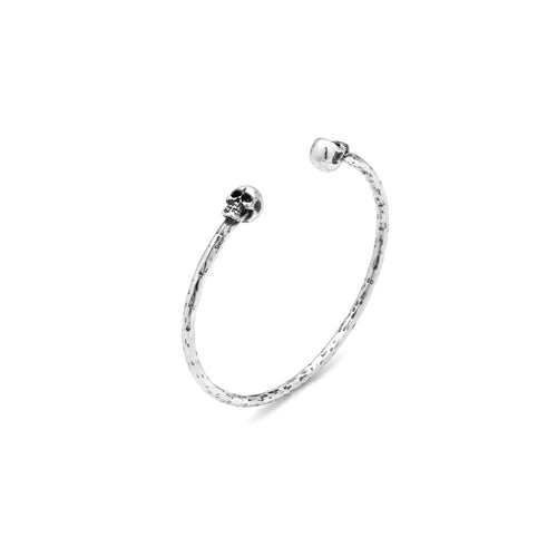 Bracciale Giovanni Raspini in Argento 925 bangle fili teschio