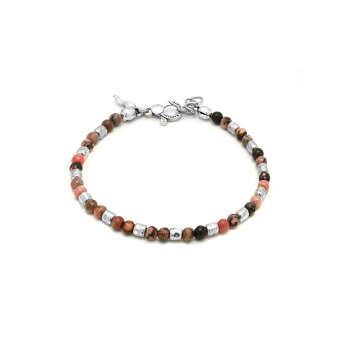 Giovanni Raspini Bracciale Tango Rodonite in Argento 925 11366L