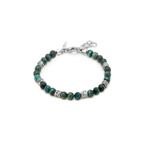 Giovanni Raspini bracciale Diaspro Verde in Argento 925