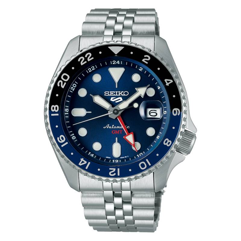 Seiko 5 Sport Automatic 3 Spheres Steel Blue Watch SSK003K1