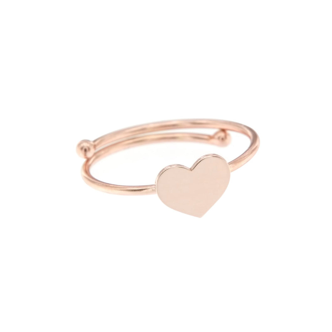 Maman et Sophie Heart Ring Silver 925% Pink
