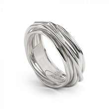 Load image into Gallery viewer, Filodellavita Rubinia Classic Ring 7 Wires 925% Silver
