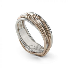 Load image into Gallery viewer, Filodellavita Rubinia Classic Ring 7 Wires 9 Kt Rose Gold and 925% Silver
