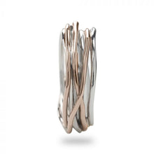 Load image into Gallery viewer, Filodellavita Rubinia Classic Ring 7 Wires 9 Kt Rose Gold and 925% Silver
