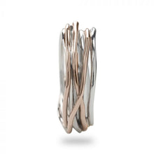 Load image into Gallery viewer, Filodellavita Rubinia Classic Ring 7 Wires 9 Kt Rose Gold and 925% Silver

