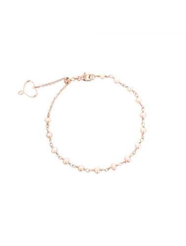 Maman et Sophie Bracciale Perle Rosario Argento 925% Rosa