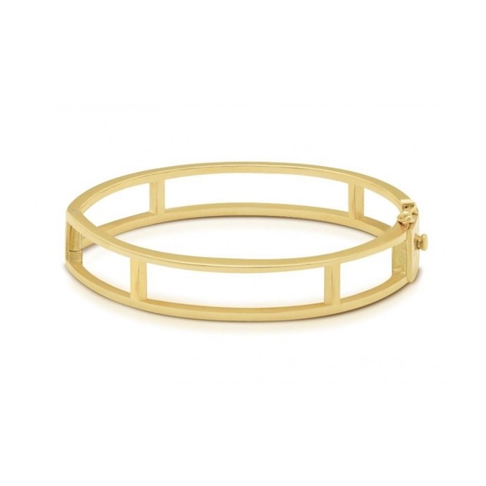 Eleonora Giordani Rigid Base Bracelet Modo Collection Silver 925% Yellow