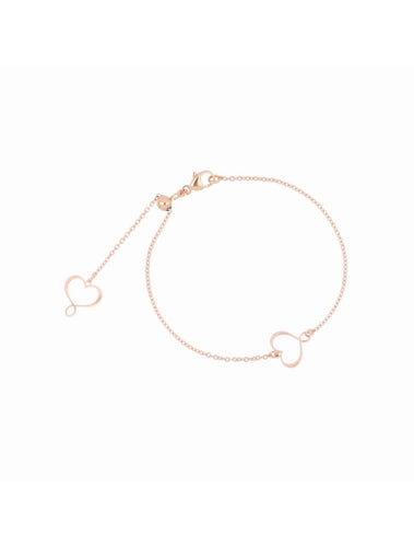 Maman et Sophie Bracciale Cuore Argento Rosa brmesro