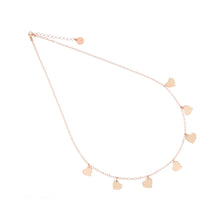 Carica l&#39;immagine nel visualizzatore di Gallery, Collana Maman et Sophie 7 Cuori Argento 925% Rosa
