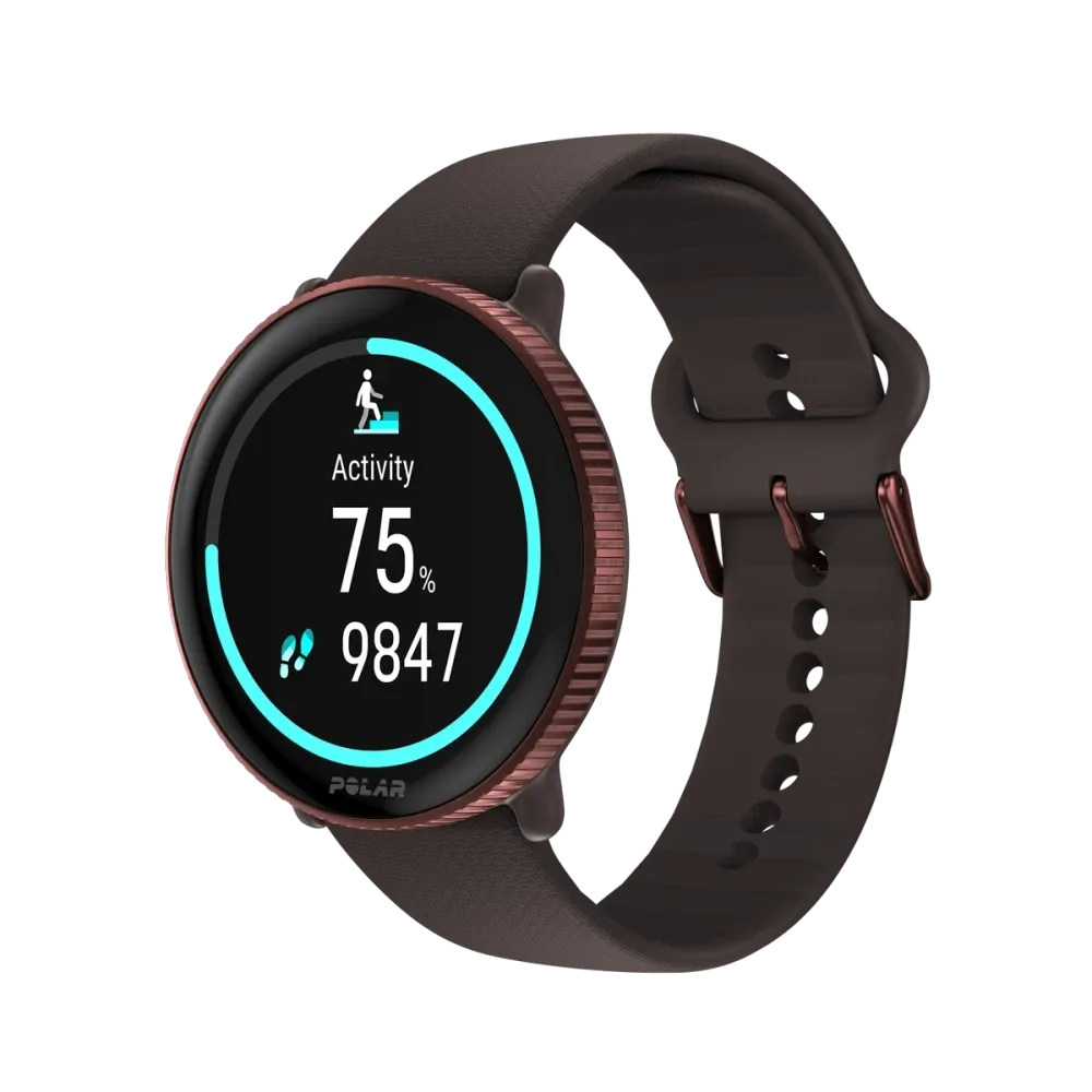 Smartwatch Polar Ignite 3 GPS Sport Premium Fitness Cardio Brown Copper