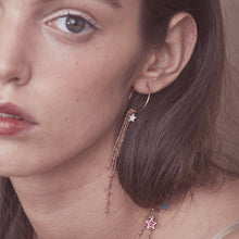 Carica l&#39;immagine nel visualizzatore di Gallery, Orecchino Maman et Sophie Pendente Stella Argento 925% Rosa
