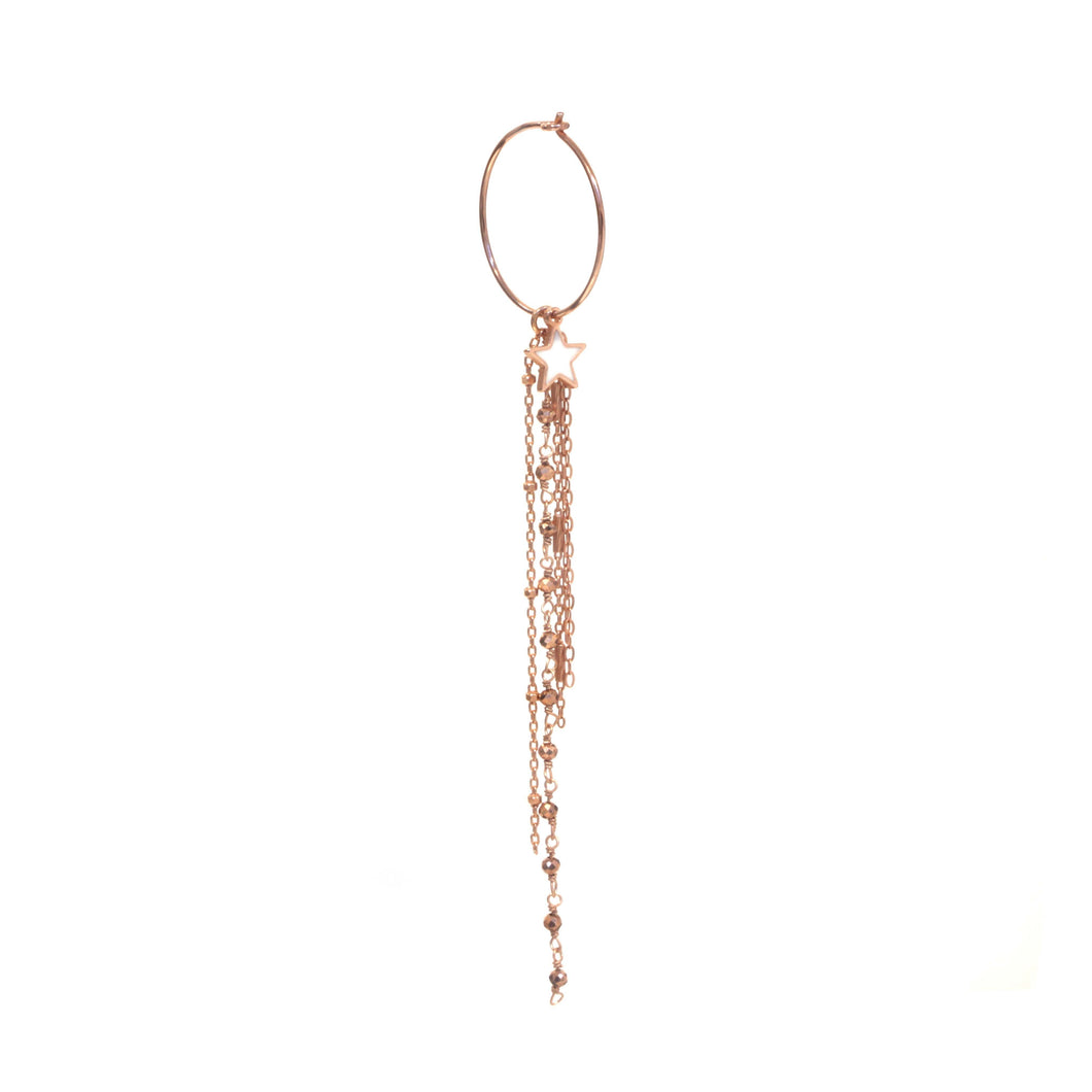Orecchino Maman et Sophie Pendente Stella Argento 925% Rosa