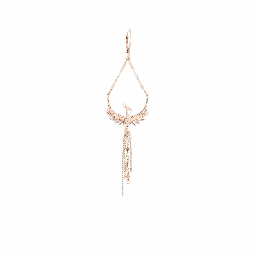 Maman et Sophie Monachella Fenice Earring Silver 925% Pink