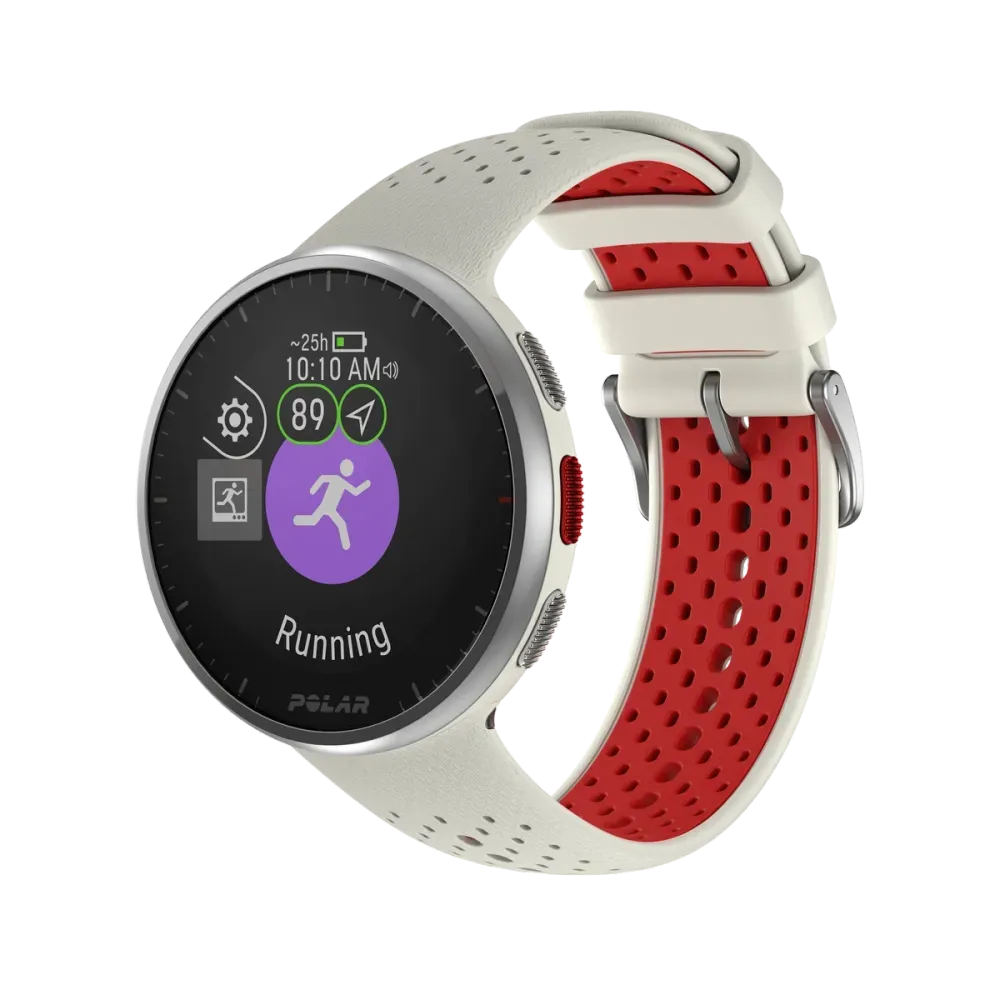 Smartwatch Polar Pacer Pro GPS Running Premium Sport Fitness Snow White