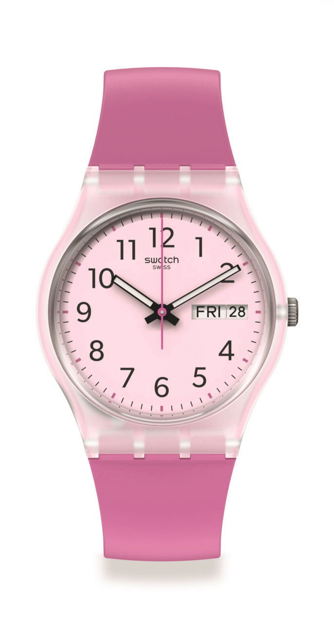 Swatch Gent watch GE724 RINSE REPEAT PINK