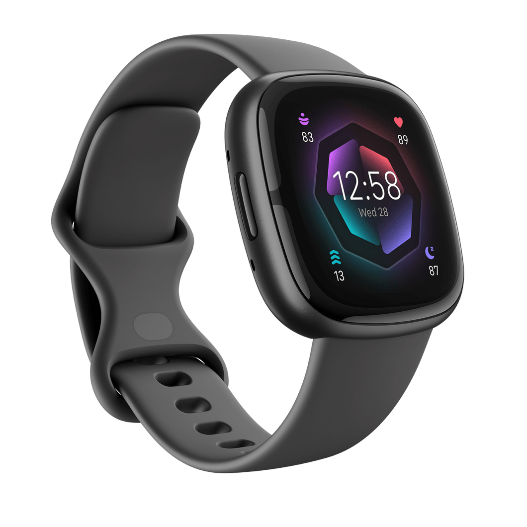 Smartwatch Fitbit Sense 2 Sport Fitness Wellness Cardio Grigio Scuro Alluminio Grafite